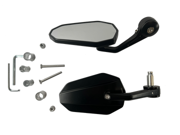 Handlebar end mirrors 2 pieces [E-mark] - BMW R nineT Pure Scrambler Detailed view