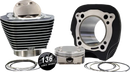 Harley-Davidson FLHTCUTG 1868 Tri Glide Ultra 114 [2025] - 132" Hochverdichtungs- / 136" Big Bore Kit – Oberfläche: Schwarz, Nicht hervorgehobene Kühlrippen – Merkmal: +8,5 cm³ Kuppelvolumen – Bild 2