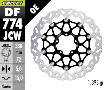 Ducati PANIGALE V4 1100 SP2 [2022-2023] - BRAKE DISC FLOATECH WAVE – picture 2