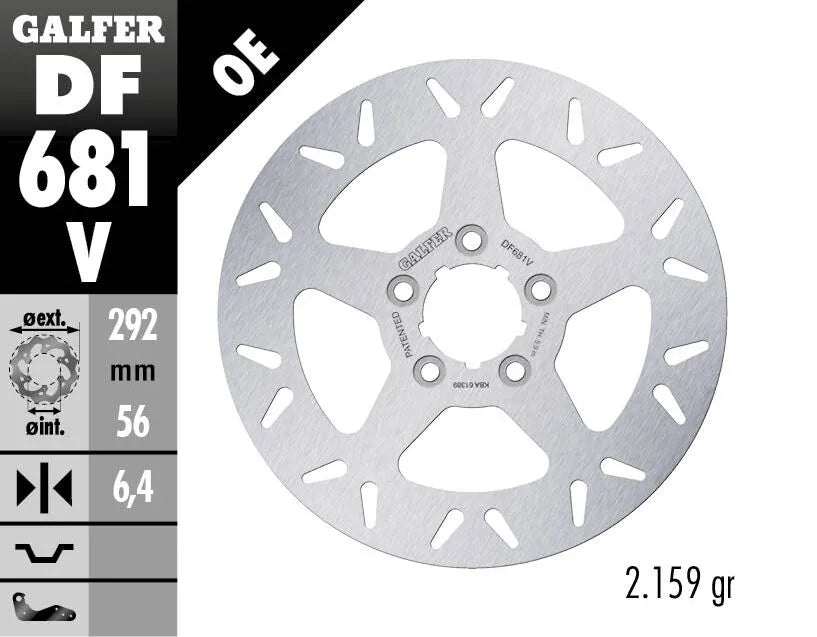 Harley-Davidson FXST 1690 Softail Standard [2012-2015] - Brake disc fixed round – picture 2