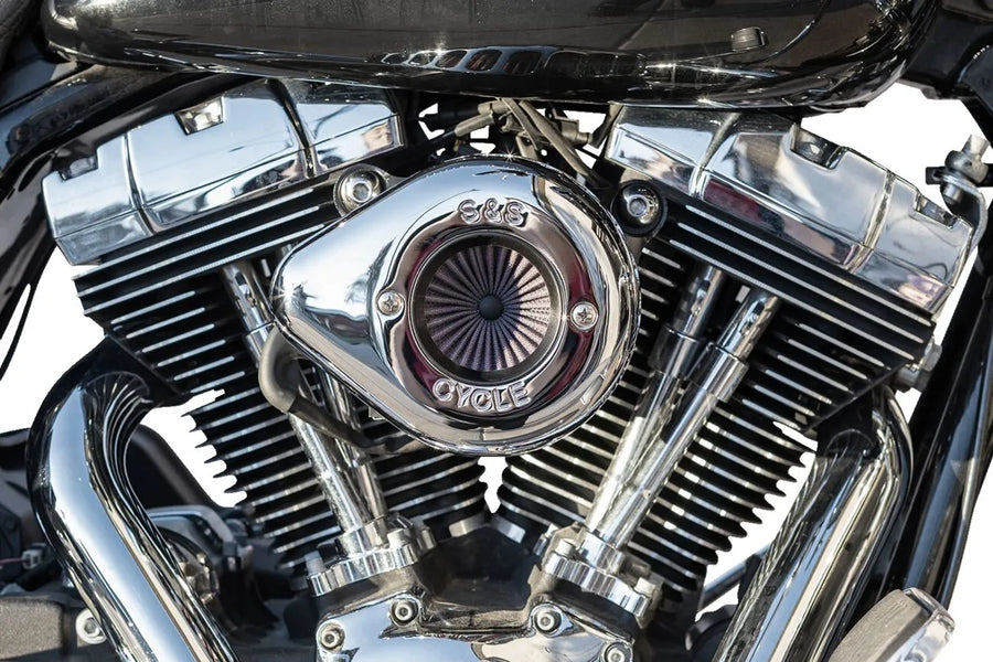 Harley-Davidson FLHTCSE 1690 EFI Electra Glide Screamin Eagle [2004] - Air Stinger Stealth Luftfiltersatz – Oberfläche: Silber – Bild 2