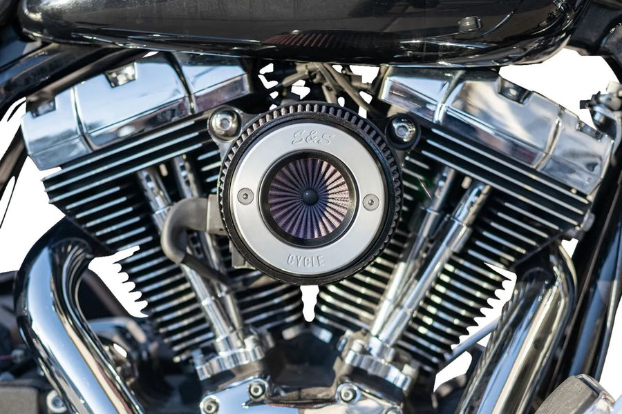Harley-Davidson FLSTNSE 1800 Softail Deluxe CVO [2014-2015] - Air Stinger Stealth Luftfiltersatz – Oberfläche: Schwarz, Verchromt – Bild 3