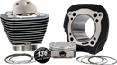 Harley-Davidson FLHCS 1923 Softail Heritage Classic 117 [2025] - 132" Hochverdichtungs- / 136" Big Bore Kit – Oberfläche: Schwarz, Hervorgehobene Lamellen – Merkmal: 0,00 cm³ Kuppelvolumen – Bild 1