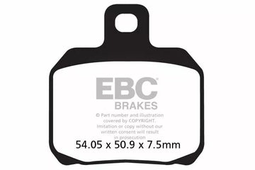Ducati 1198 [EBC]-half-sintered VEE brake pads