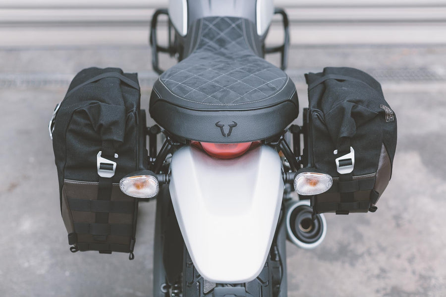 Ducati Scrambler 400 Sixty2 [2016-2020] - Legend Gear side bag system LC Black Edition – picture 3