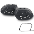 Motorradtasche [Hepco & Becker] - Satteltaschen Buffalo schwarz – Rohrpacktaschenhalter