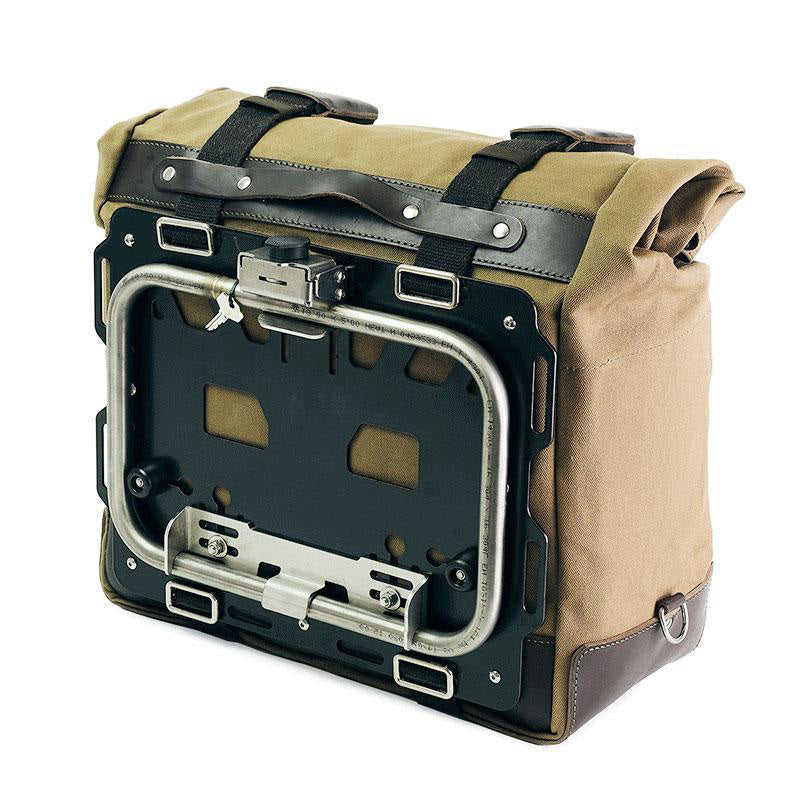 BMW R 12 G/S [2025-2026] - Kultige Seitentasche in Canvas 40L - 50L + Aluminiumplatte