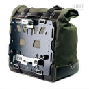 BMW F 900 GS Adventure [2024-] - Kultige Seitentasche in Canvas 40L - 50L + Aluminiumplatte