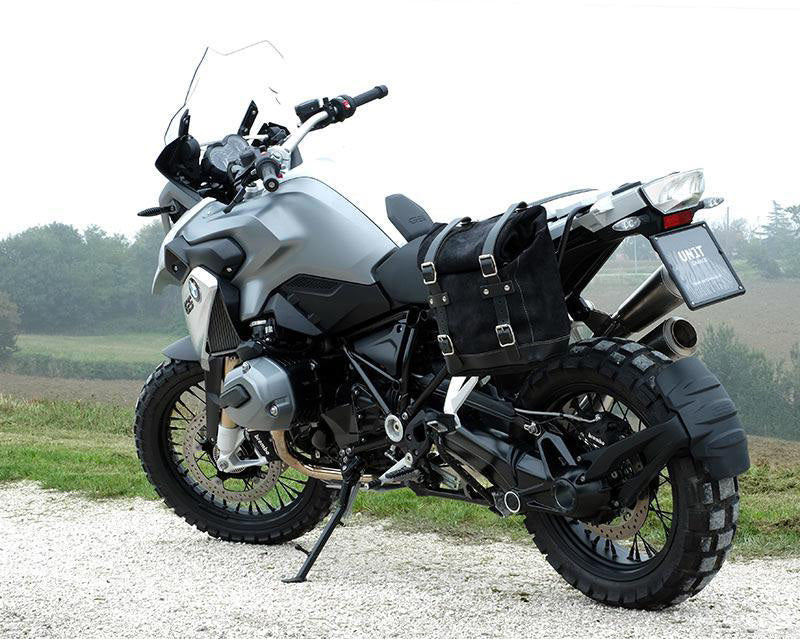 BMW R 1200 GS LC Rad [2013-2019] - Scram Seitenkoffer in Canvas 22L-30L + Linker Hilfsrahmen GS LC