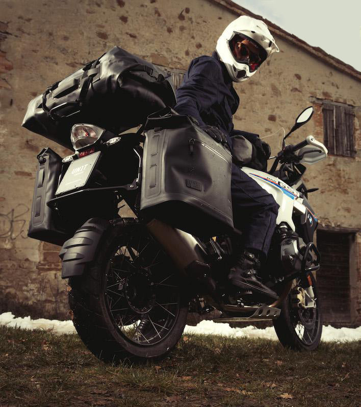 BMW R nineT 1200 Pure [2017-2023] - Zwei Khali-Seitentaschen aus TPU 35L - 45L + Paar Aluminiumplatten