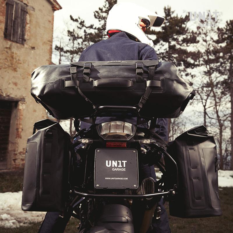 BMW R nineT 1200 Pure [2017-2023] - Zwei Khali-Seitentaschen aus TPU 35L - 45L + Paar Aluminiumplatten