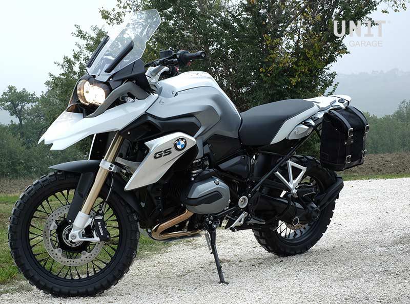 BMW R 1200 GS LC Rad [2013-2019] - Seitentasche Scram aus Spaltleder 22L-30L + Linker Rahmen GS LC