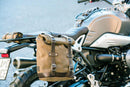 BMW R nineT 1200 Scrambler [2016-2023] - 22L-30L Scram Satteltasche aus Spaltleder + Rahmen der Serie