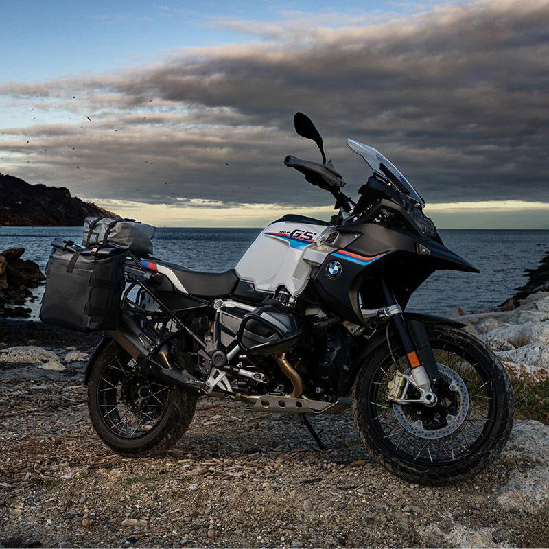 BMW R nineT 1200 Pure [2017-2023] - Aluminium-Taschenhalter mit verstellbarer Khali-Vorderseite in Hypalon