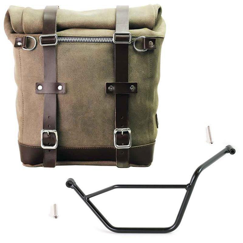 BMW R 850 GS / R 1100 GS / R 1150 GS Adventure [1994-2004] - Side case Scram split leather 22L-30L + Bmw GS 850/1100/1150 + ADV left frame