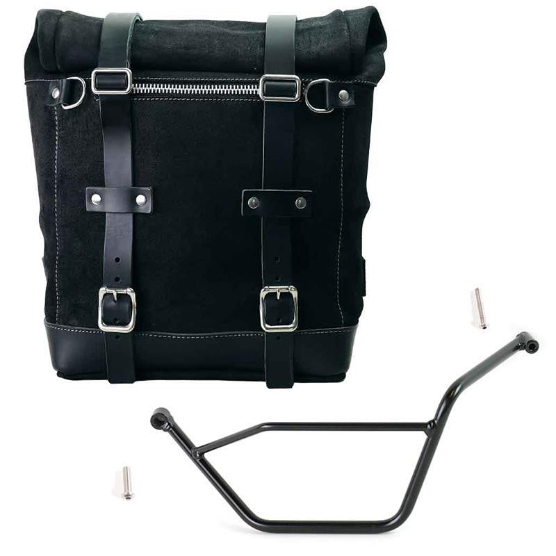 BMW R 850 GS / R 1100 GS / R 1150 GS Adventure [1994-2004] - Side case Scram split leather 22L-30L + Bmw GS 850/1100/1150 + ADV left frame