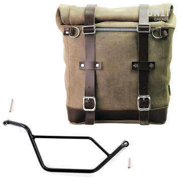 BMW R 850 R / R 1100 R [1993-2002] - Scram split leather side bag 22-30L with right frame