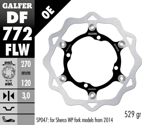 Sherco 2.5 250 I Enduro [2005-2007] - brake disc - picture 4
