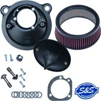 Harley-Davidson XL 883 L Sportster SuperLow [2020] - Mini Teardrop Stealth Luftfilter-Kit – Oberfläche: Schwarz – Bild 10