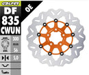 Harley-Davidson XL 883 R Roadster [2015] - Floating wave brake disc - Surface: orange, silver, stainless steel - Image 1