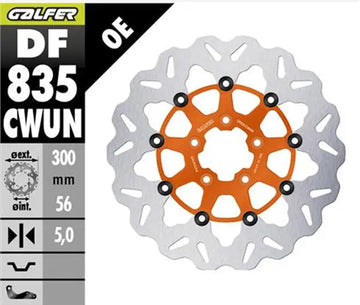 Harley-Davidson FXST 1690 Softail Standard [2015] - Floating Wave Brake Disc - Finish: Orange, Silver, Stainless Steel - Image 2