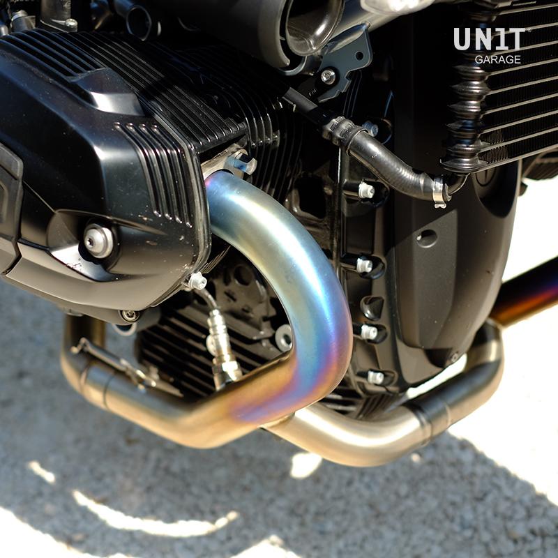 BMW R nineT 1200 Racer [2017-2020] - Abgaskrümmer ohne Katalysator in Titan mit sichtbarer Schweißung (EURO 3, EURO 4)