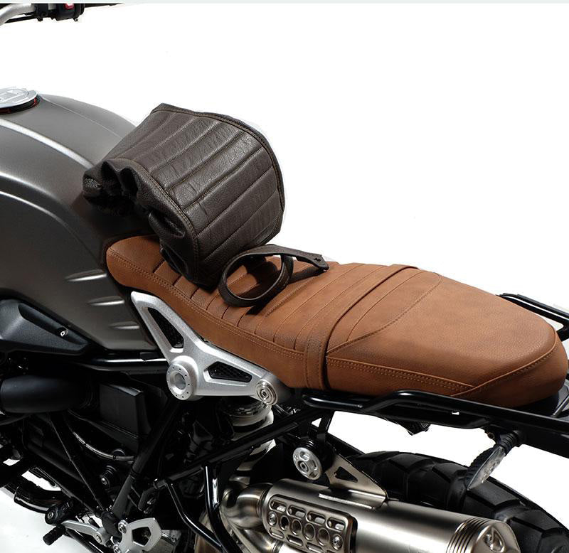 BMW R nineT 1200 Urban G/S (niedriger Auspuff) [2017-2023] - Satteldecke in Leder (langer Sattel)