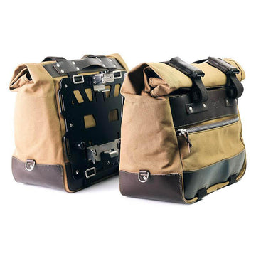 BMW R 1200 GS LC Rad [2013-2019] - Paar Cult-Seitentaschen aus Canvas 40L - 50L + Paar Aluminiumplatten