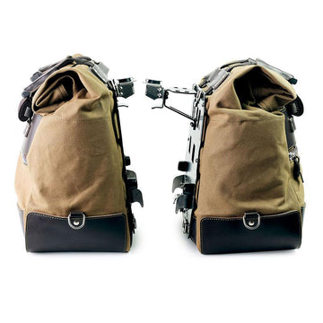 BMW F 850 GS [2018-2024] - Paar Cult-Seitentaschen aus Canvas 40L - 50L + Paar Aluminiumplatten