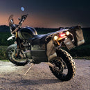 BMW R nineT 1200 Urban G/S (niedriger Auspuff) [2017-2023] - Paar Cult-Seitentaschen aus Spaltleder 40L - 50L + Aluminiumplatte