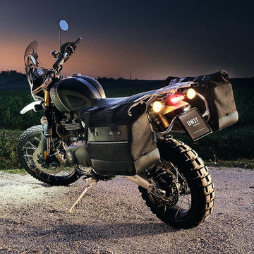 BMW R nineT 1200 Pure [2017-2023] - Paar Cult-Seitentaschen aus Spaltleder 40L - 50L + Aluminiumplatte