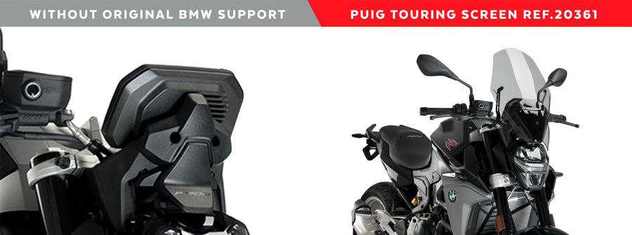 BMW F 900 R [2024] - New Generation Touring windshield - heavily tinted