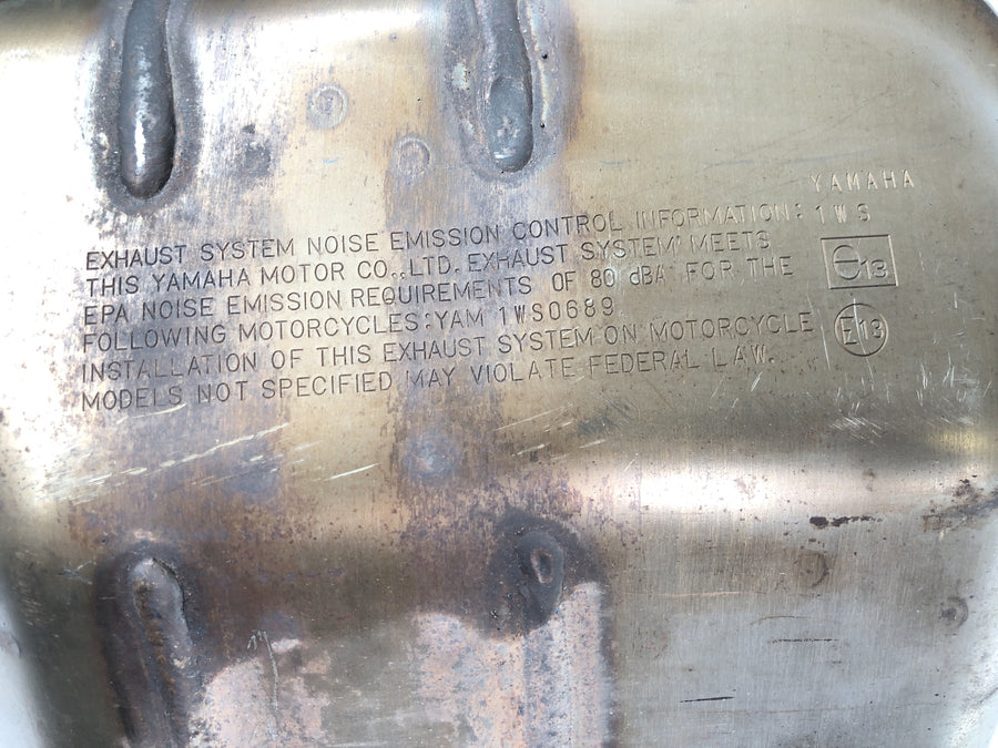 Yamaha MT07 RM04 [2014] - Exhaust system manifold muffler silencer original