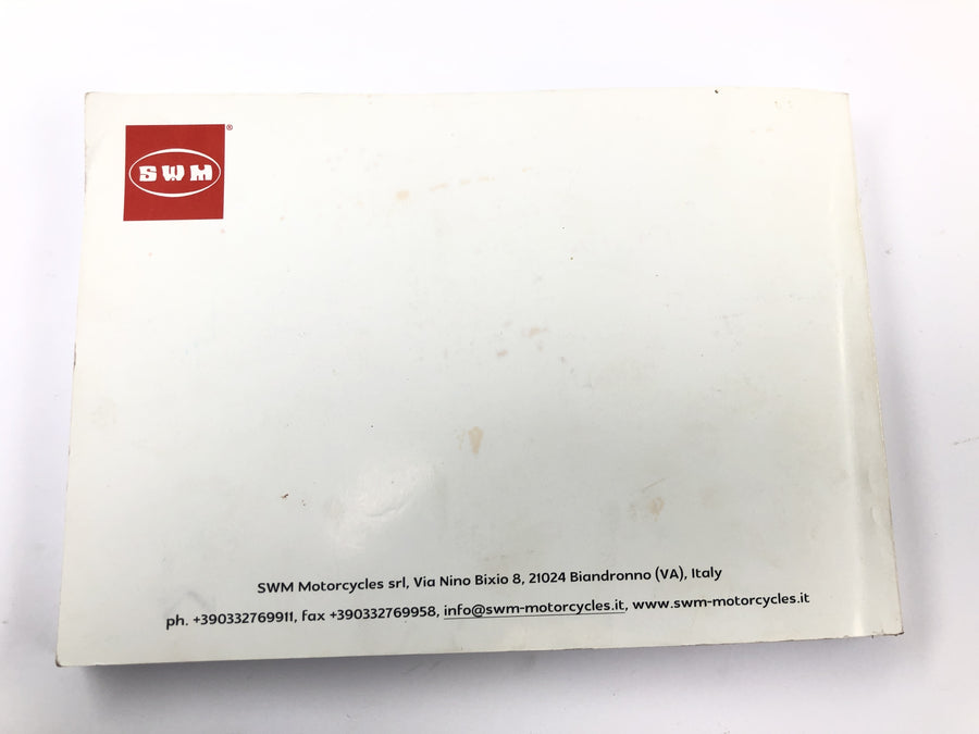 SWM RS 125 R B2 [2020] - Operating instructions manual