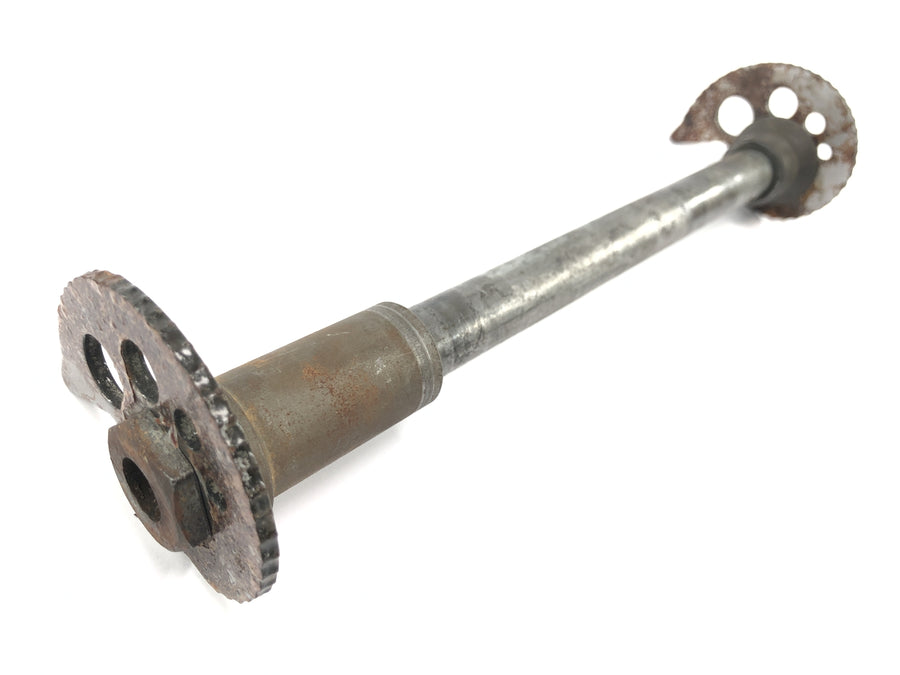 Yamaha DT 125 R DE03 [2000] - rear wheel axle, rear wheel axle, tension axle