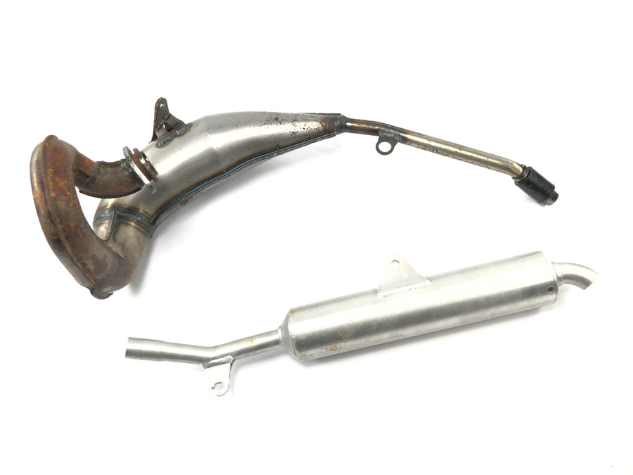 Yamaha DT 125 R DE03 [2000] - Exhaust system Giannelli exhaust manifold rear silencer end pot