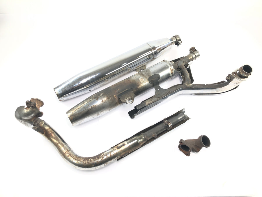 Yamaha XVS 650 4VR [1997] - Exhaust system, rear silencer, manifold complete