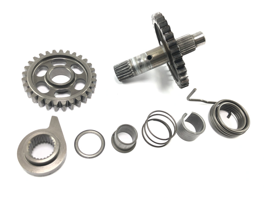 Honda CRF 450 R [2007] - Kickstarter shaft, starter shaft, gear set, springs