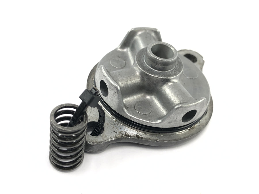 Honda CRF 450 R [2007] - Oil filter cover with spring engine cover