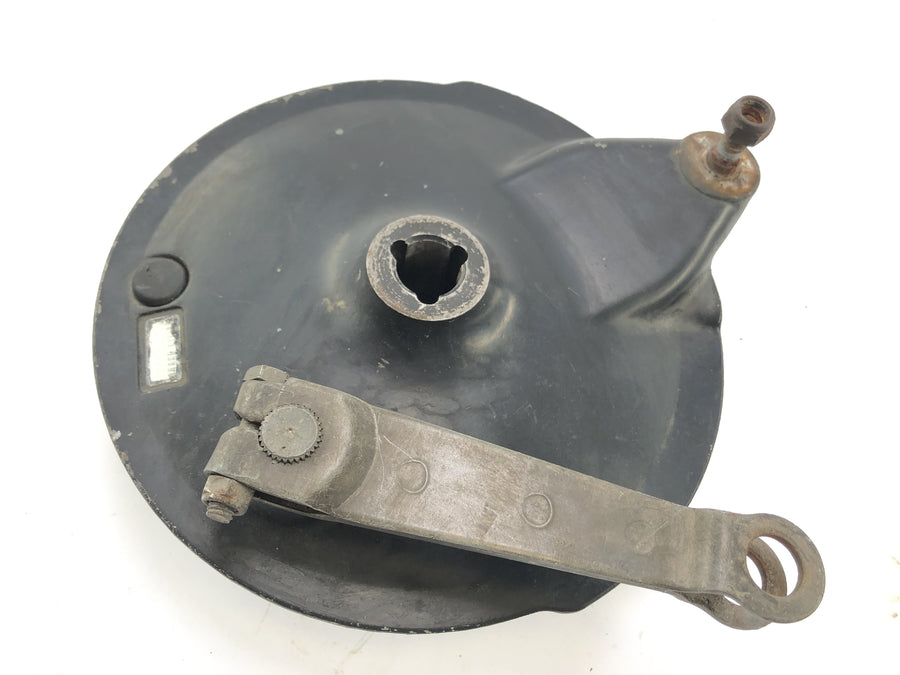 Yamaha XT 500 1U6 [1981] - Rear brake drum with brake shoes