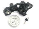 Honda NX 650 Dominator RD02 [1994] - Ignition lock fork bridge at the top with tank lock-3