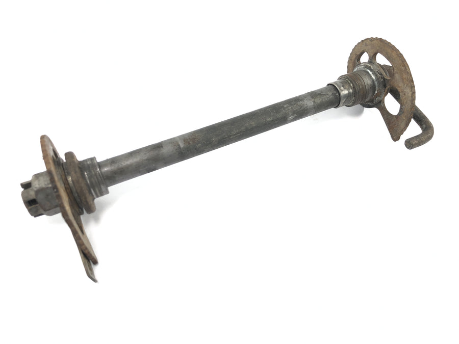 Honda XR 600 R PE04 [1992] - Rear wheel axle axle wheel axle with chain tensioner