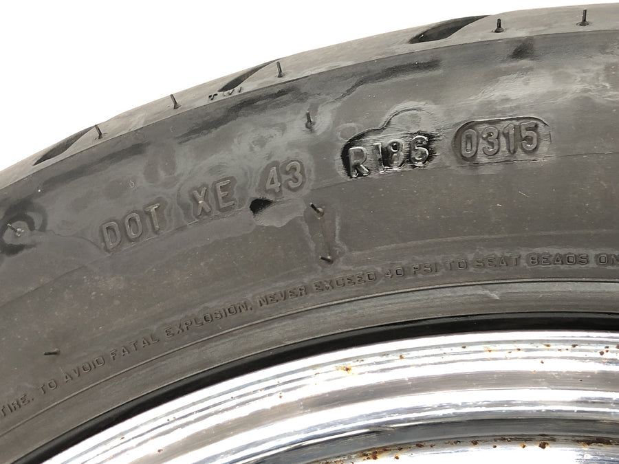 Yamaha XV 1600 Wild Star VP08 [2002] - Rear wheel rim spoke wheel 3.50 x 16" with belt wheel