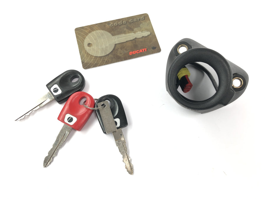 Ducati ST3 S3 [2004] - Lock set with immobilizer ignition lock tank cap ECU control unit key