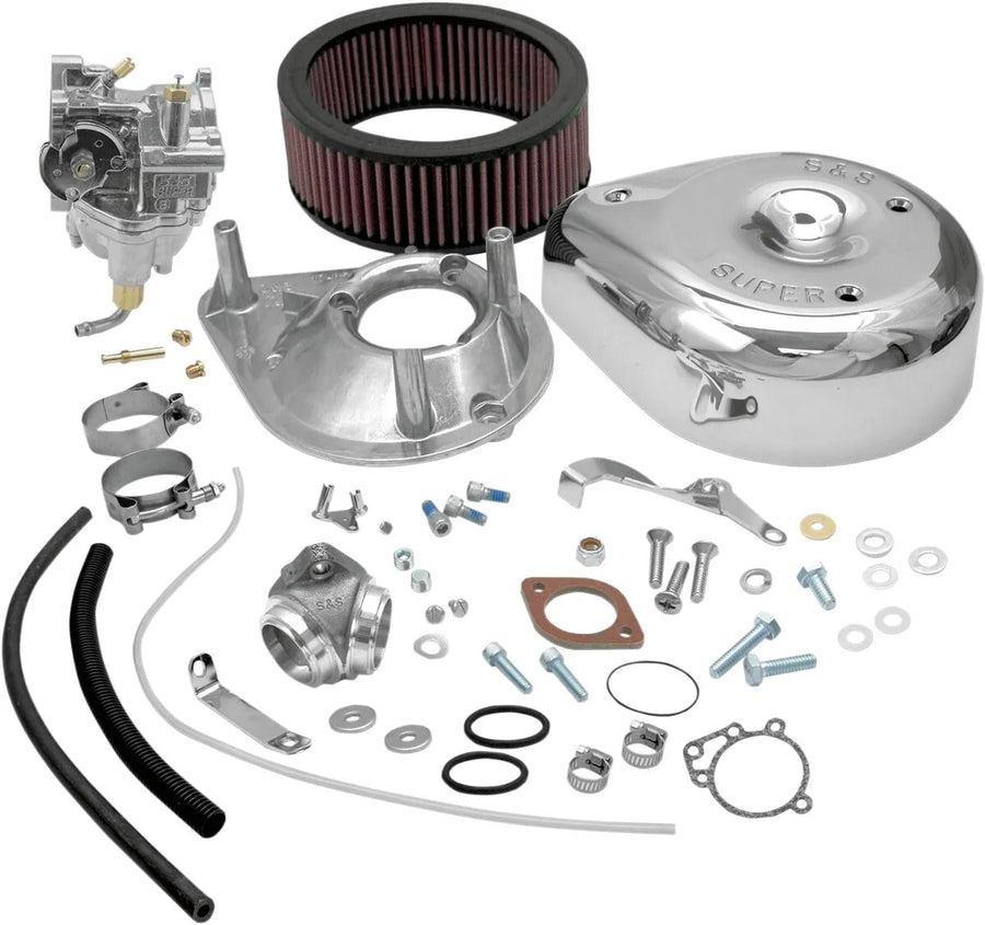 Harley-Davidson FLFB 1200 Electra Glide [1966-1969] - Super E Vergaser-Kit mit Ansaugstutzen – Bild 1