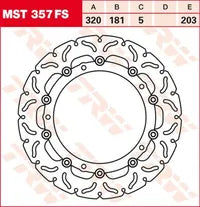 Bmw K 1200 Lt [2006] - Halo Series floating racing brake disc - picture 4