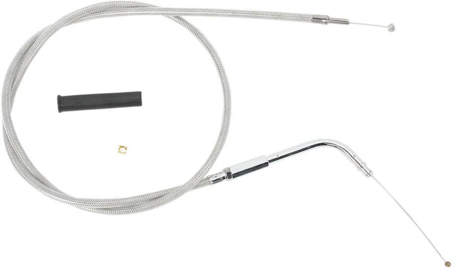 harley davidson fxwg [DRAG SPECIALTIES] - Stainless steel covered throttle cable