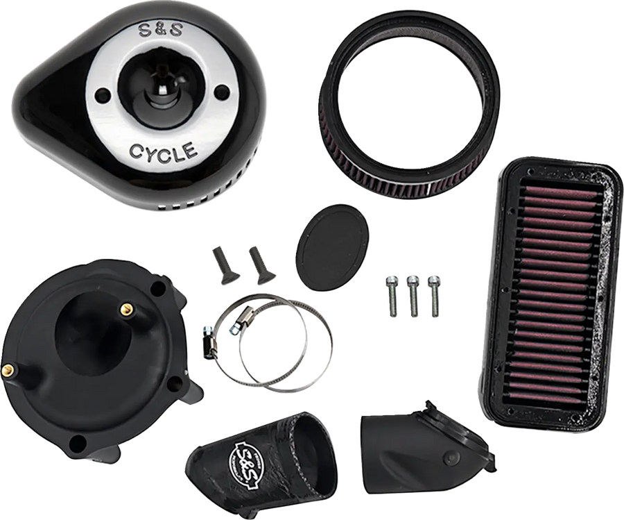 Indian PURSUIT 108 Dark Horse Premium [2024-2026] - Stealth Luftfilter-Kit mit Abdeckung – Oberfläche: Schwarz – Bild 1