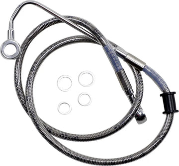 harley davidson flfb [DRAG SPECIALTIES] – Extended stainless steel brake line - 0