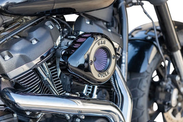 Harley-Davidson FLHTCUTG 1868 Tri Glide Ultra 114 [2023] - Air Stinger Stealth Luftfiltersatz – Oberfläche: Schwarz – Bild 2